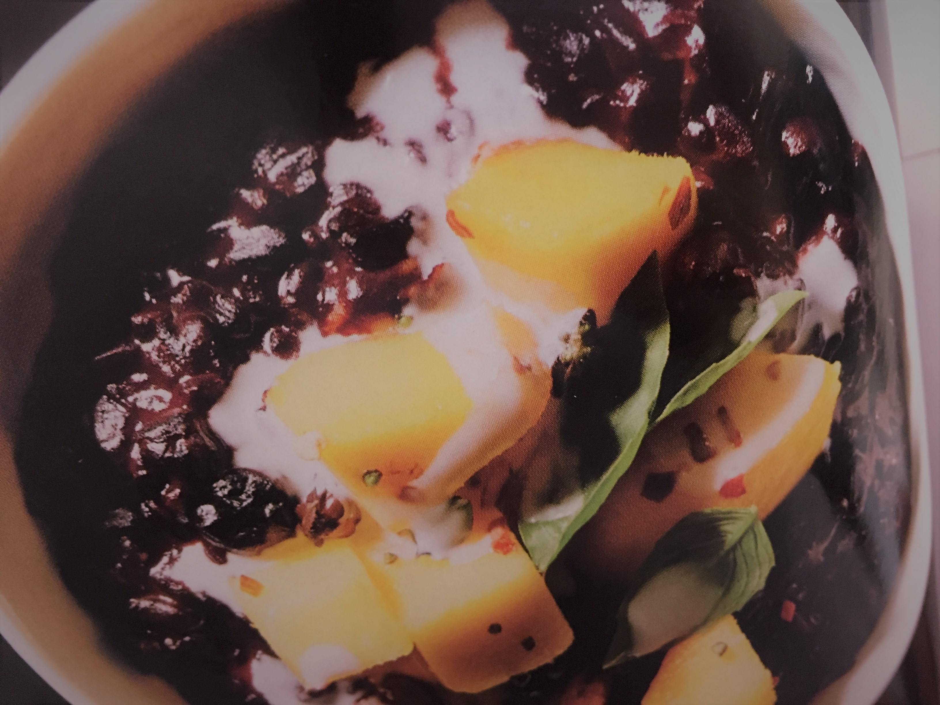 Black Rice Pineapple Pudding